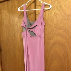 Cool cut-out silk dress